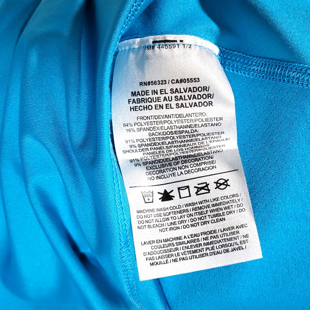 Nike Womens Dri-Fit Racerback Athletic Workout Loose Fit Tank Top in Blue - Picture 8 of 10